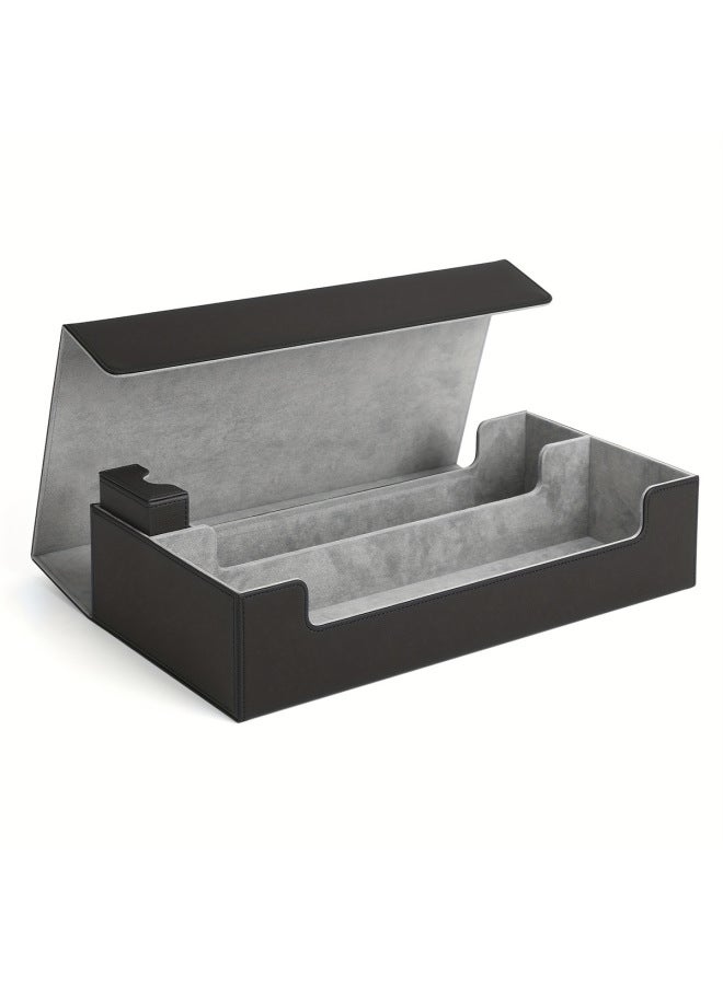 Card box for MTG commander, large 6-in -1 card storage display box with 5 pieces T